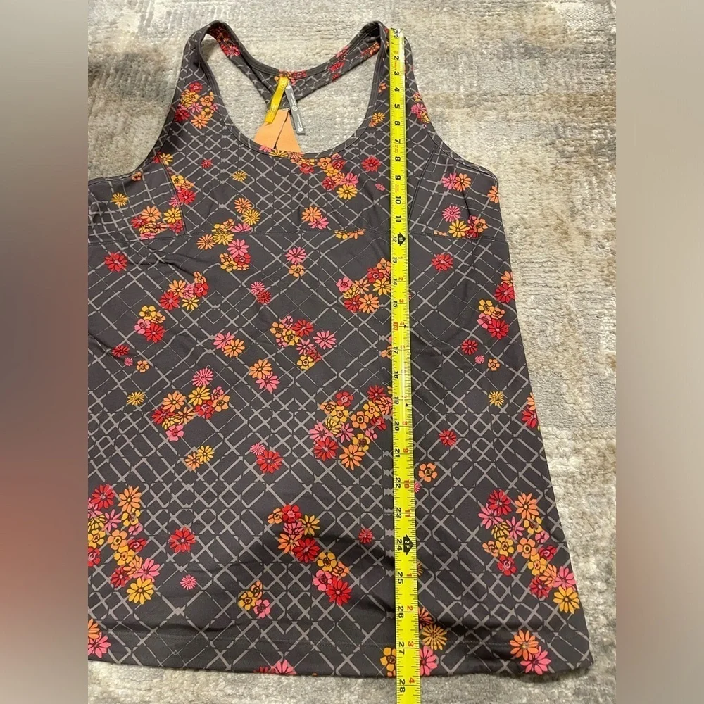 LOLE Tank Top L UPF 50 Wicking Quick Dry Stretch Yoga Run Fitness Floral Workout - Picture 7 of 8